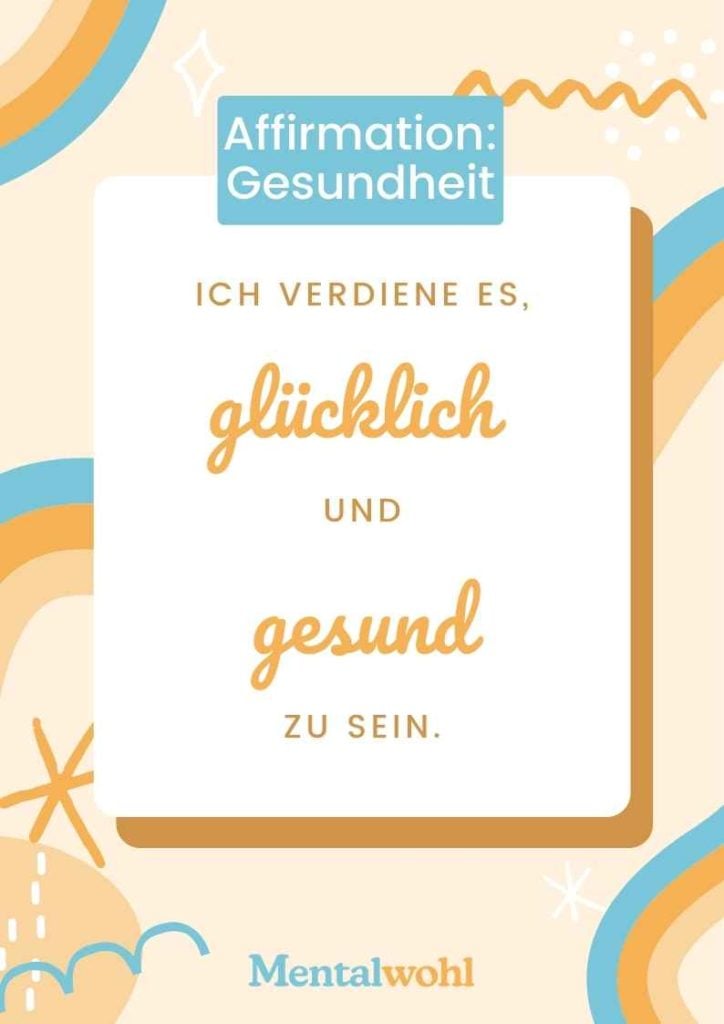 Affirmation Gesundheit